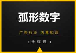 廣告知識，第一戶外給你干貨“弧形數(shù)字”!
