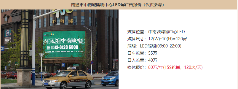 南通戶(hù)外樓宇LED大屏廣告