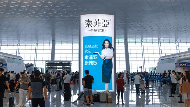 武漢機(jī)場(chǎng)T3航站樓出發(fā)區(qū)有哪些優(yōu)質(zhì)燈箱媒體？
