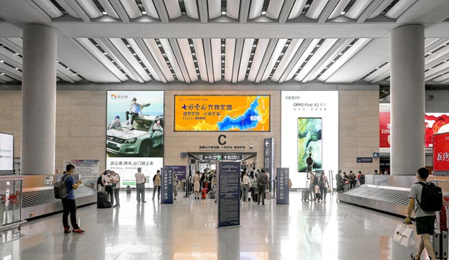 昆明機(jī)場(chǎng)行李提取廳都有哪些LED媒體？