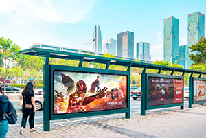 全國候車亭廣告案例，院線電影北京候車亭廣告，廣州候車亭廣告，深圳候車亭廣告