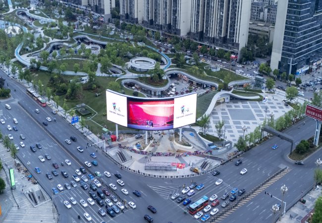 貴陽金融城悅?cè)粫r光LED廣告投放，貴陽戶外大屏廣告價格